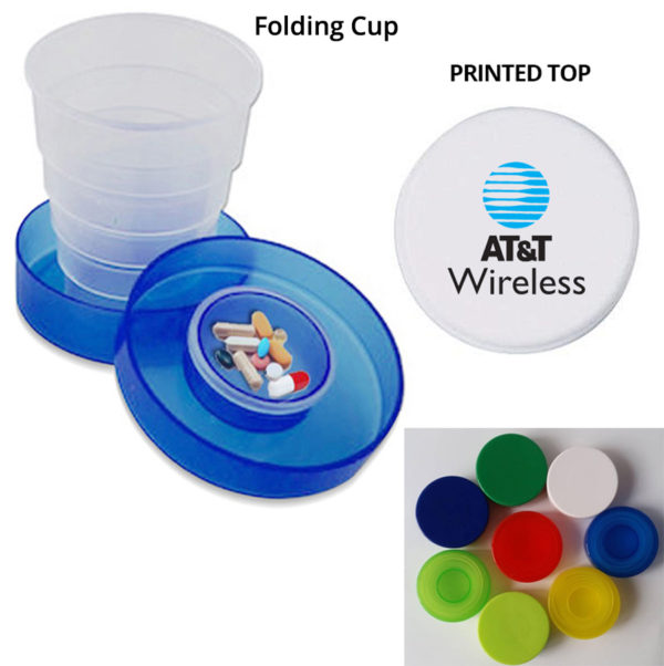 Collapsible Travel Cup Pill Holder. CB1372