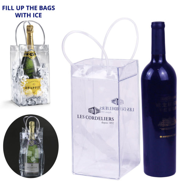 Collapsible Wine Cooler Icy Bag. WB4633