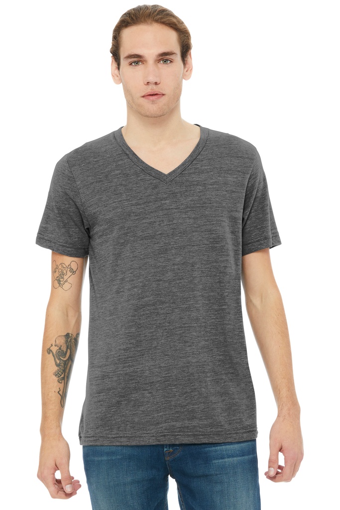 BELLA+CANVAS Unisex Textured Jersey V-Neck Tee BC3655