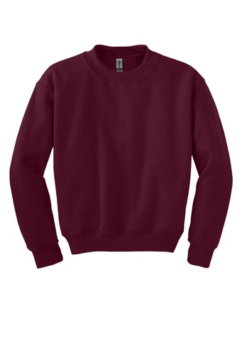 [257441] Gildan - Youth Heavy Blend Crewneck Sweatshirt. 18000B (Maroon, XS)