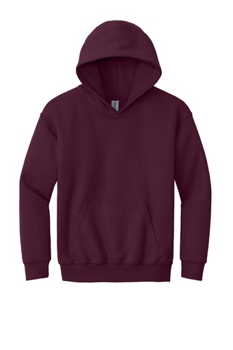 [944241] Gildan - Youth Heavy Blend Hooded Sweatshirt. 18500B (Maroon, XS)