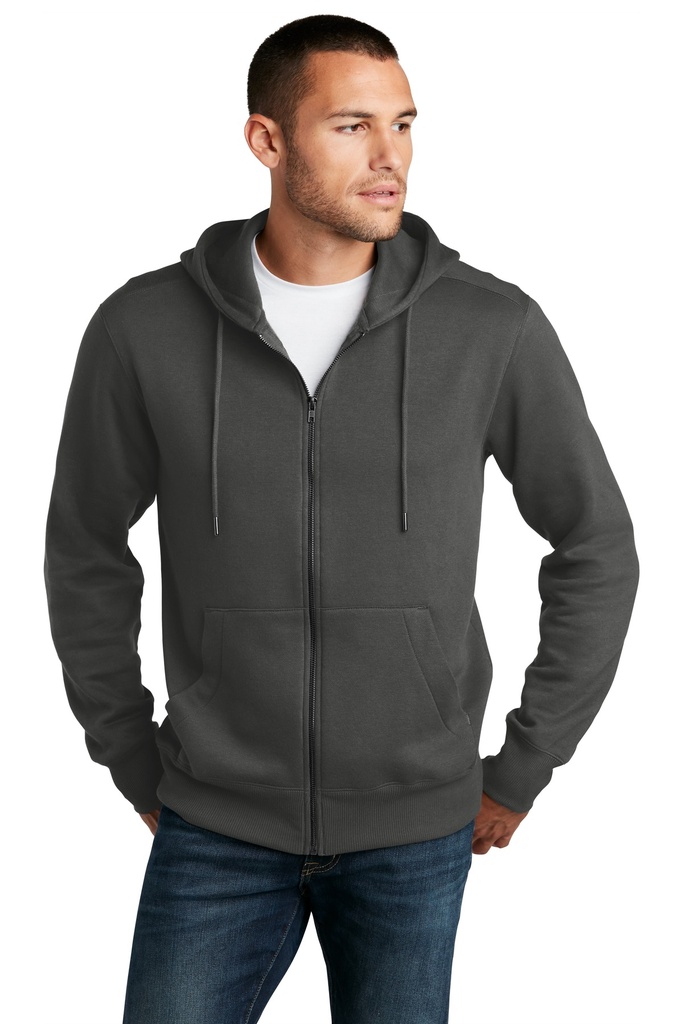 District Perfect Weight Fleece Full-Zip Hoodie DT1103