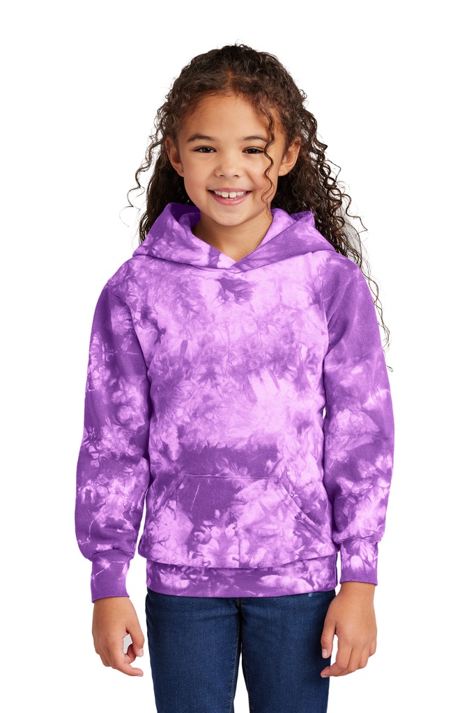 Port & Company Youth Crystal Tie-Dye Pullover Hoodie PC144Y