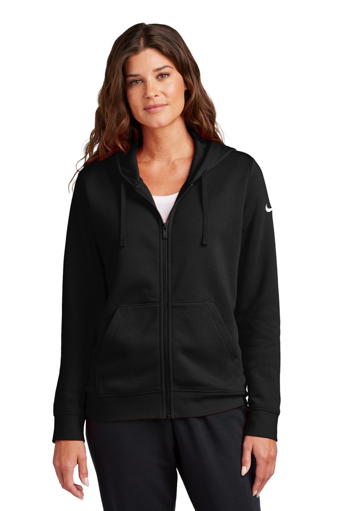 Nike Ladies Club Fleece Sleeve Swoosh Full-Zip Hoodie NKFD9890