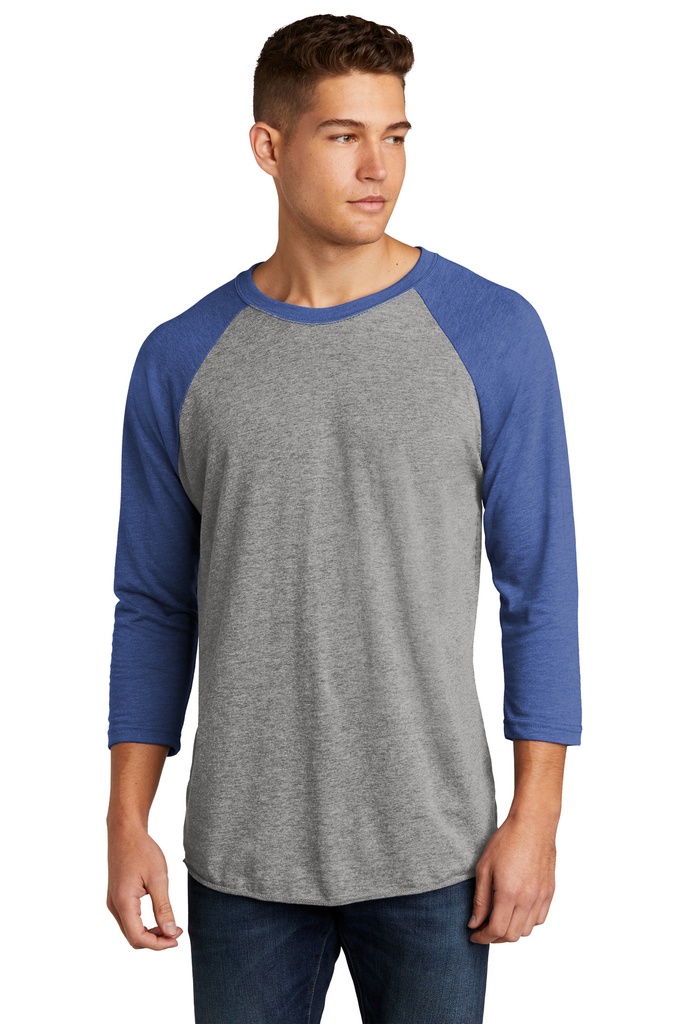 Next Level Apparel Unisex Tri-Blend 3/4-Sleeve Raglan Tee. NL6051