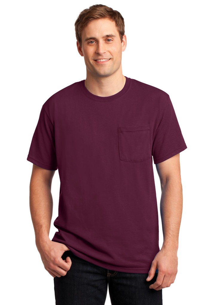 Jerzees - Dri-Power 50/50 Cotton/Poly Pocket T-Shirt. 29MP