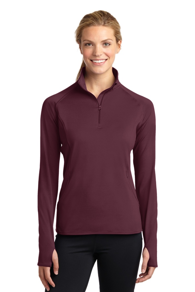 Sport-Tek Ladies Sport-Wick Stretch 1/4-Zip Pullover. LST850