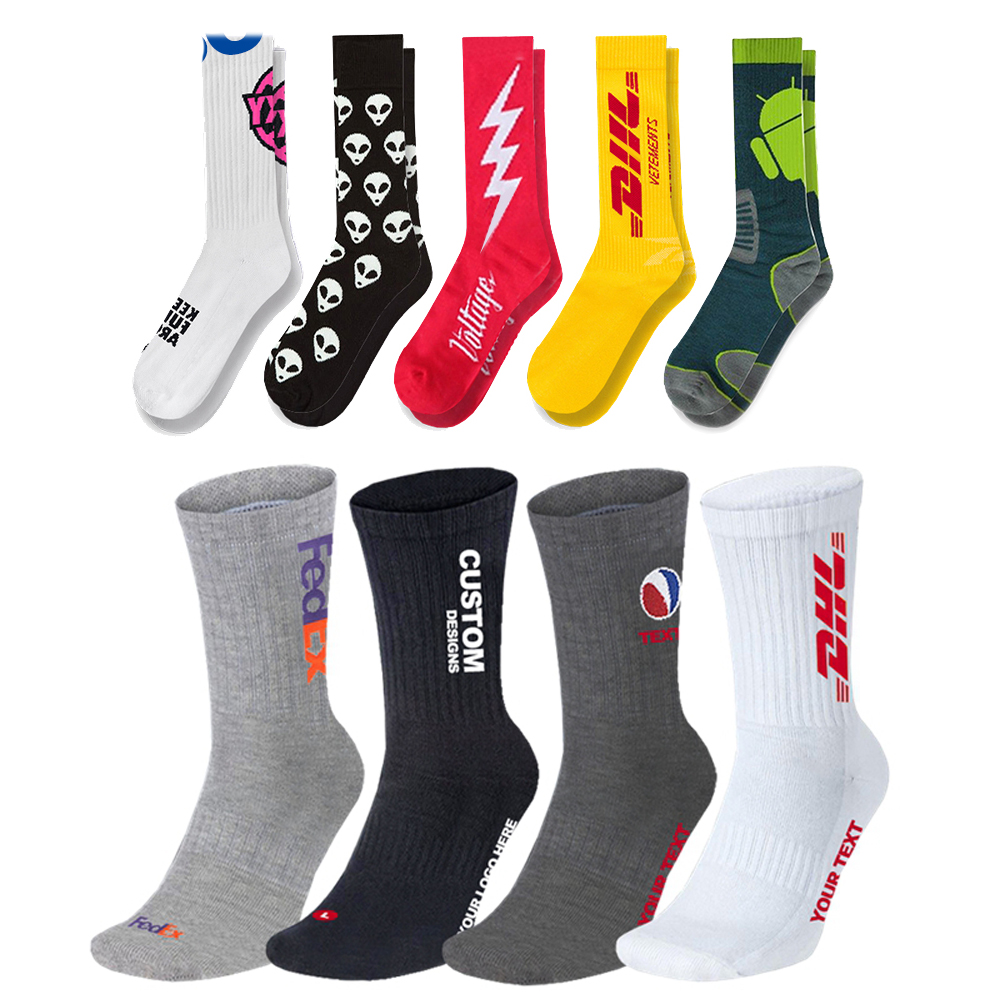 Premium Quality Custom Combed Cotton Athletic Sock - Knit-In. CS8883