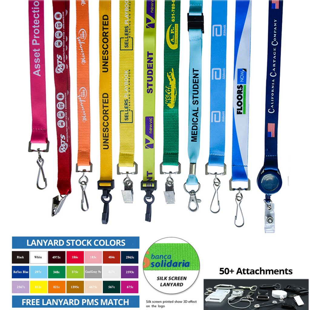 Custom 5/8" Polyester Lanyard - Silk Screen. LL2392