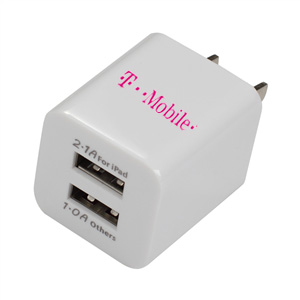 Dual USB Port Wall Charger. WC9072