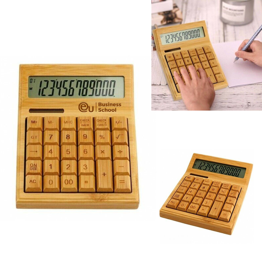 Ecocalc Bamboo Office Calculator. BP6825