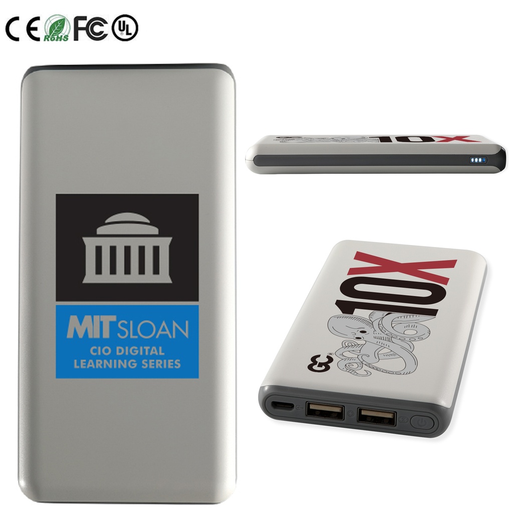 Executive Power Bank Dual Port - 10000mAh UL certified. PWB1228