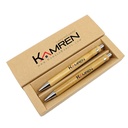 Harmony Bamboo Pen Gift Set. AC3737