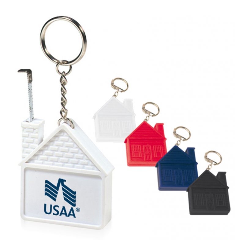 House Measuring Tape Keychain. TM8194