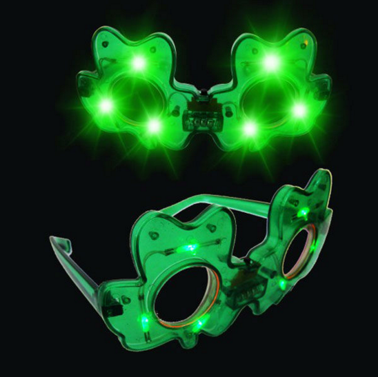 LED Shamrock Sunglasses. SS7990