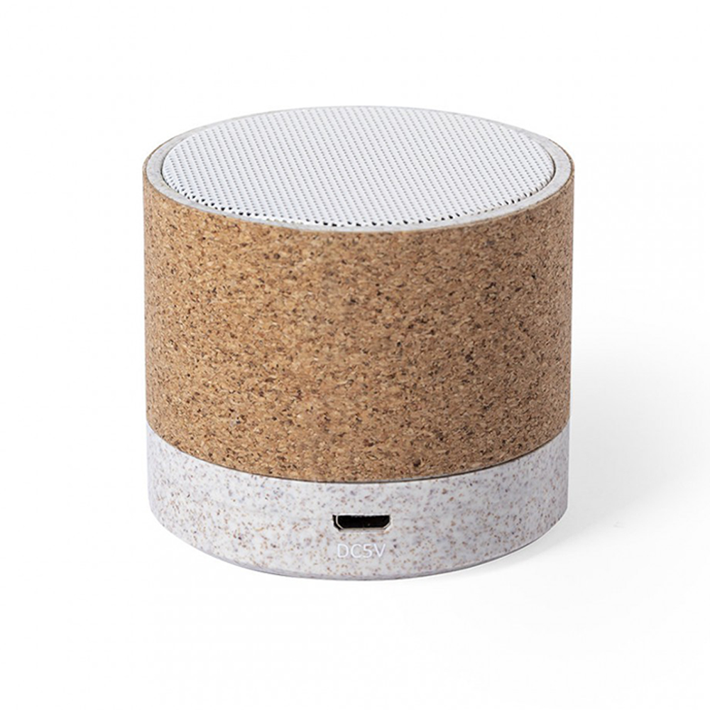 Natural Cork and Wheat Straw Bluetooth Speaker. BS2528