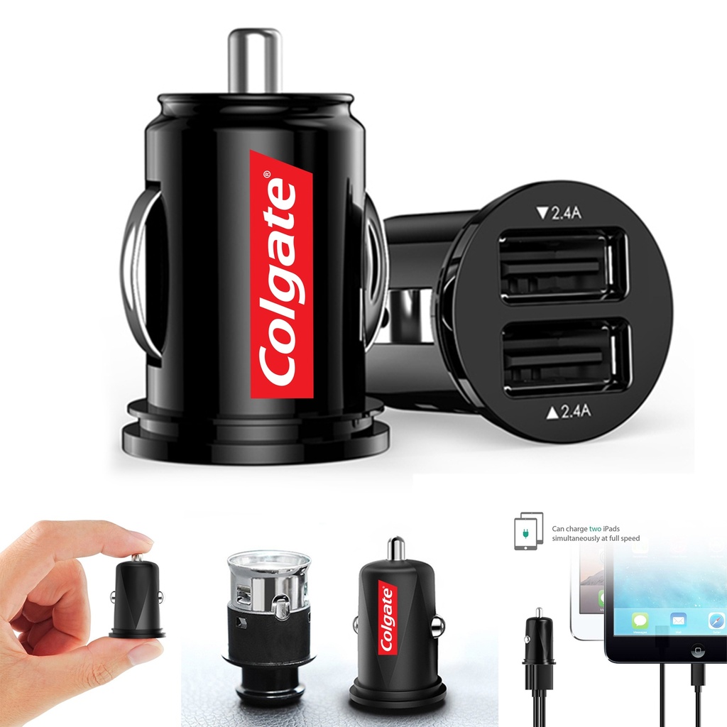 Portable 2 Port USB Car Charger Adapter. USB6261