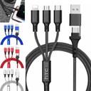 Powermax 5-in-1 Braided Charger Cable Fast Charging. AC7755