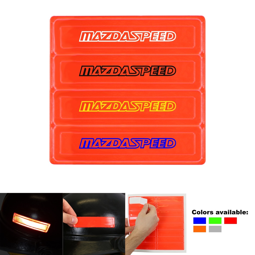 Printed Reflective Stickers Set - 4 Pack. RS7576