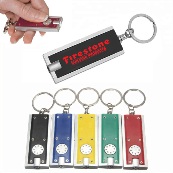 Promotional LED Flashlight Keychain. PF1348