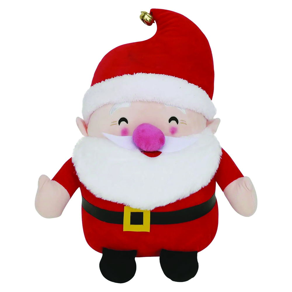 Santa Claus Plush Toy with Logo on Hat. LH8911