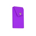 Silicone Cell Phone Sticky Wallet W/ Snap Pocket. PH2325