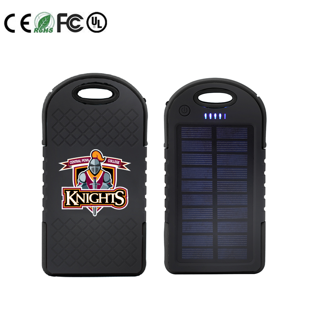 Solar Power Bank with Dual USB Port - 4000 mAh UL Certified. PWB3889