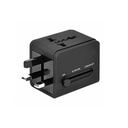 Travel All In One Charger Adapter W/ USB Port. TA6880