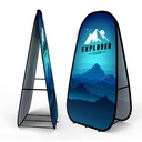 Vertical Duo-view Pop-up A-frame Banner. CF5770