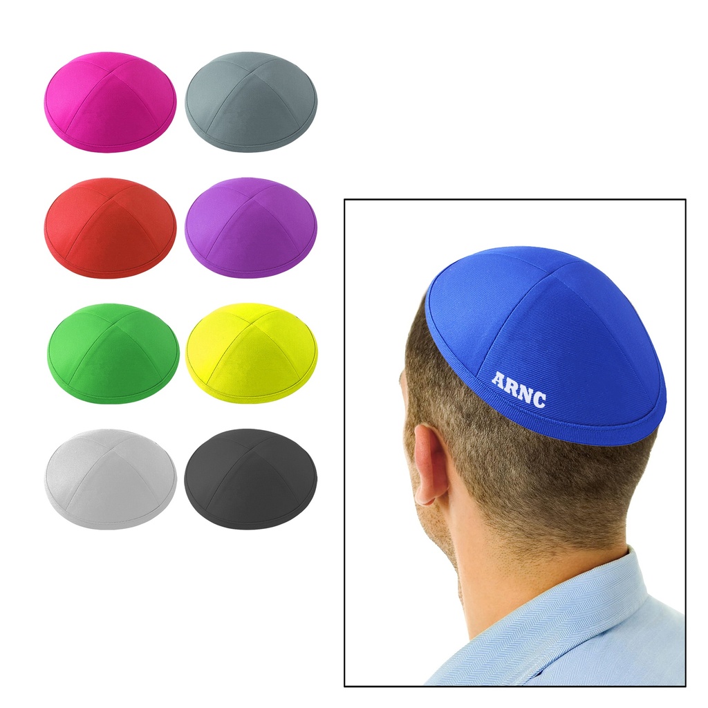 Cotton Yarmulke Screen Print Or Embroidery Imprint. YA0002