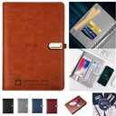 Dante Powerfolio - Dante Executive Leatherette Power Book - 5000 mAh, 16 GB USB Flash Drive. PF9890