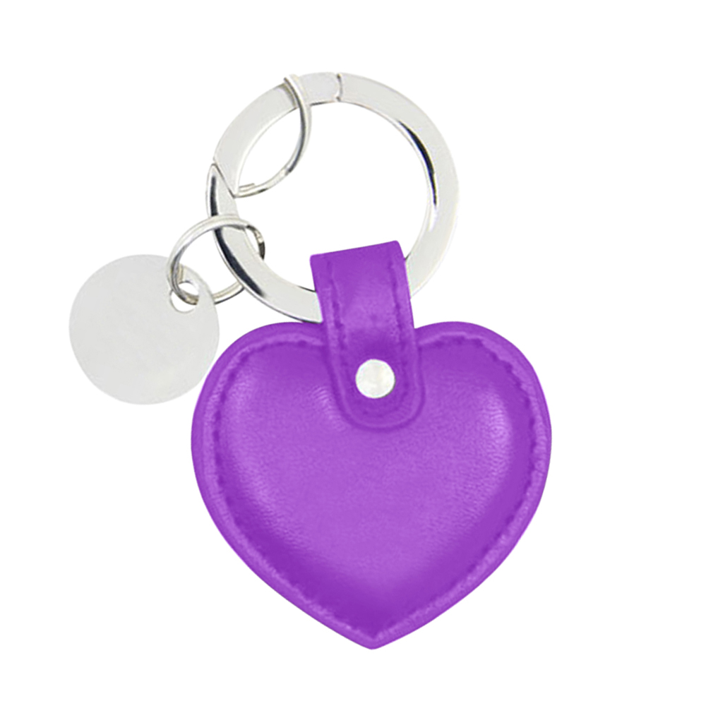 Heart Shaped Leather Key Holder With Metal Charm. KH7127