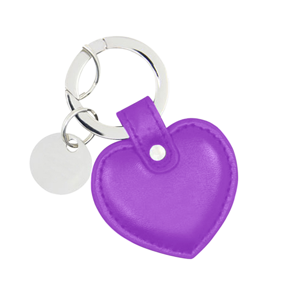 Heart Shaped Leather Key Holder With Metal Charm. KH7127