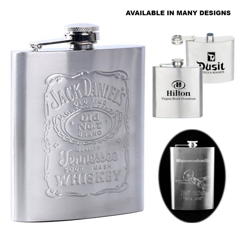 Jims Premium Stainless Steel Hip Flask - 5 Oz. UB1090