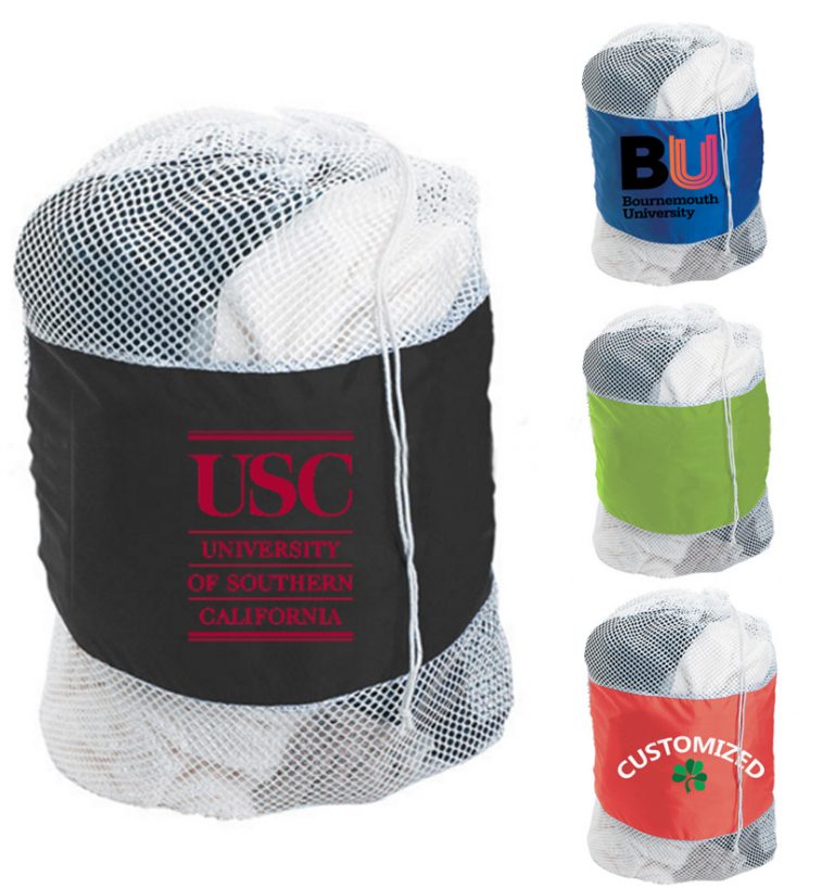 Large Mesh Drawstring Laundry Bag. UB2520