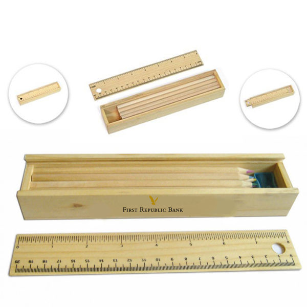 Luxury Wooden Pencil Set - 12 Pencils. PS4501