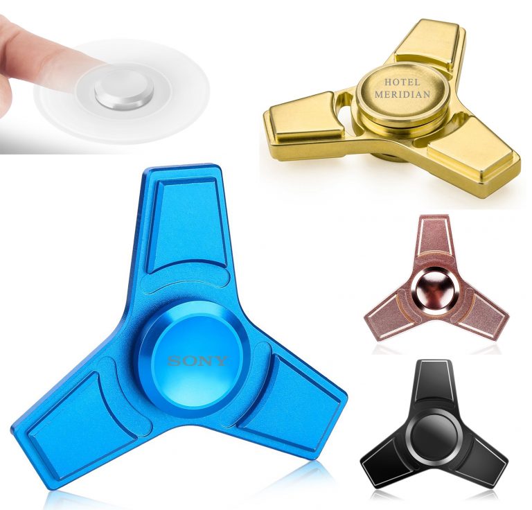 Metal Top Spin Premium Fidget Spinner - Brass. SF1215