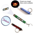 Promotional LED Logo Projector Flashlight Keychain - Aluminum. FP4120