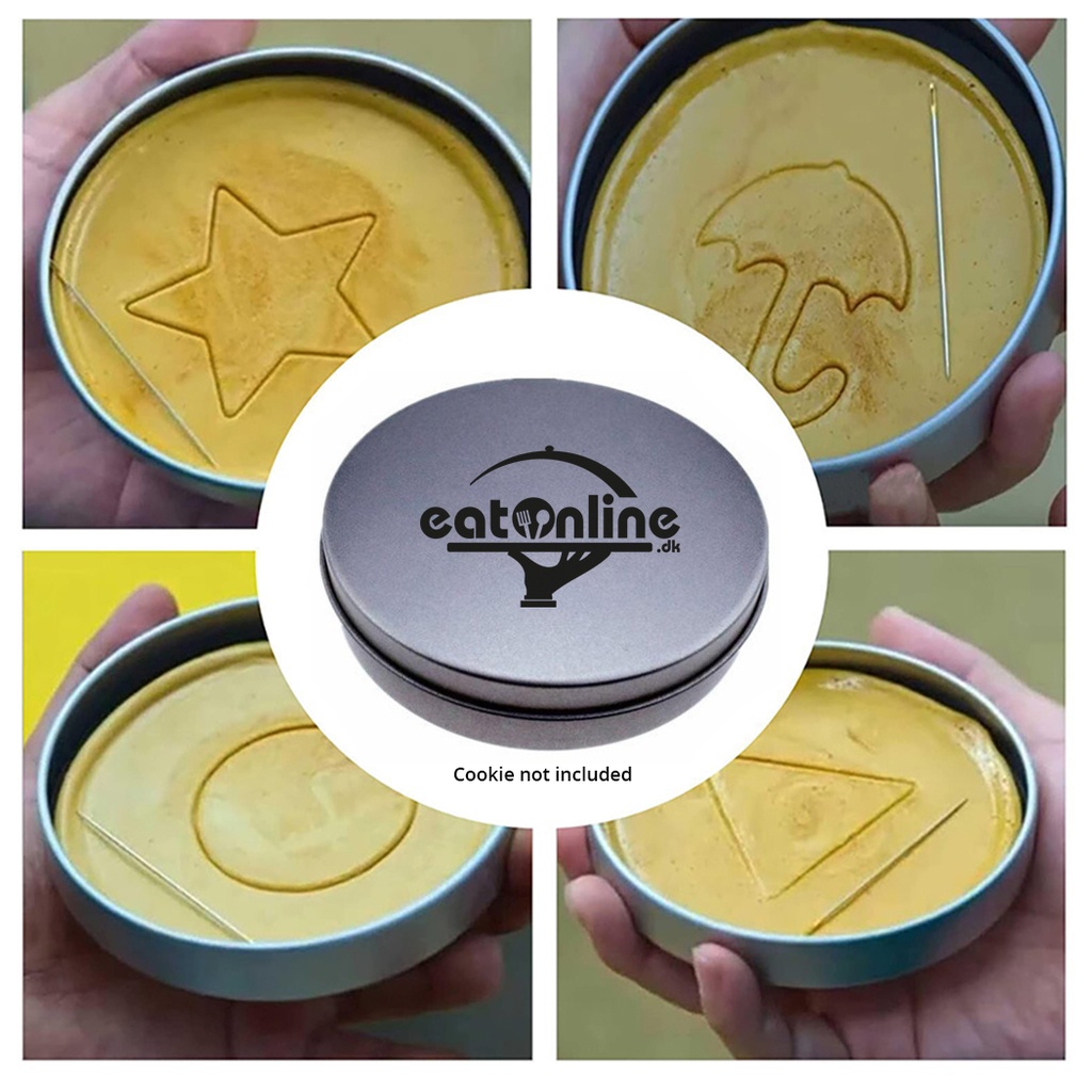 SQUID GAME Honeycomb Cookie Challenge - Decorated Tin Box, 5 Cookie cutters & Needle. GS1525