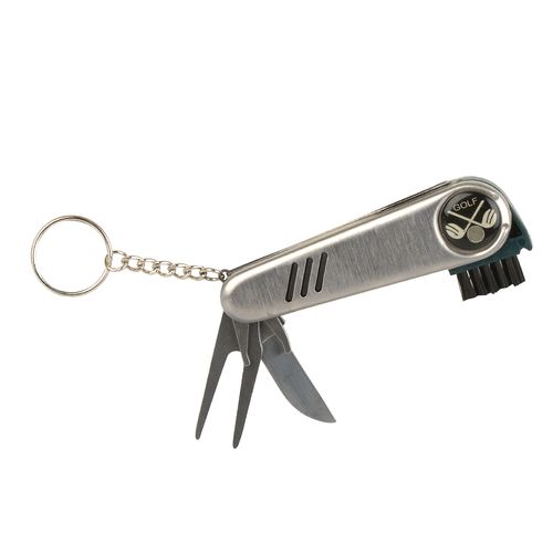 Stainless Steel Pocket Golf Tool Kit 7-In-1 Keychain. UB1080