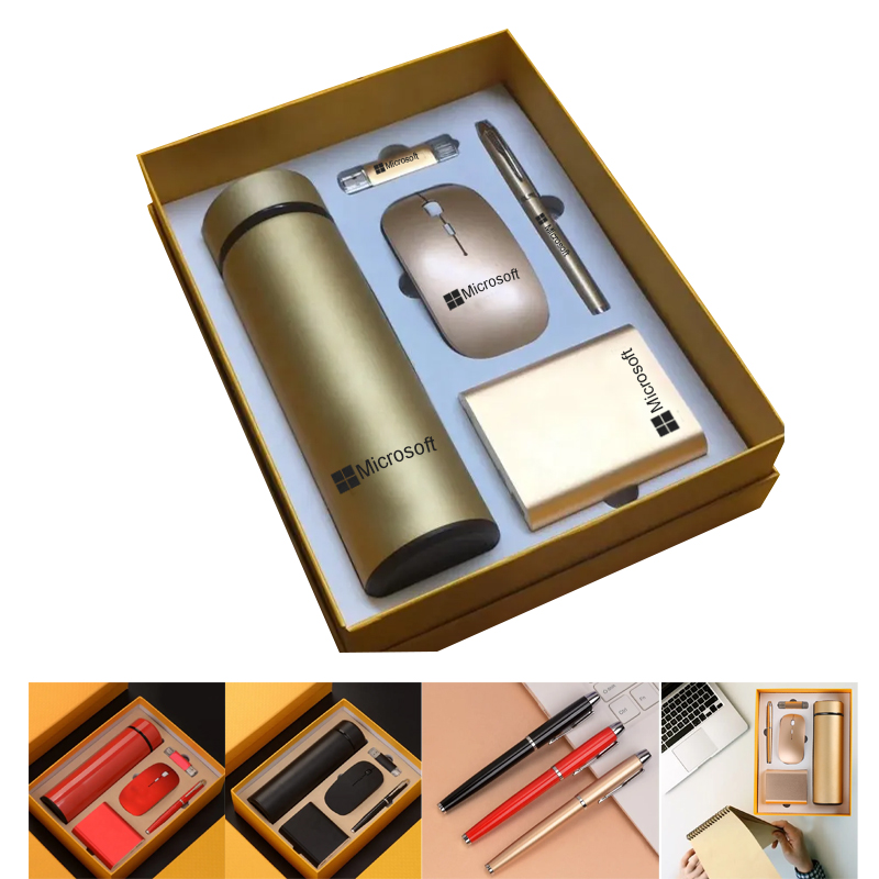 Tech Master Gift Collection- Ultimate Gift Set Power Bank, Wireless Mouse,Tumbler, Pen, USB Flash Drive. ST3982