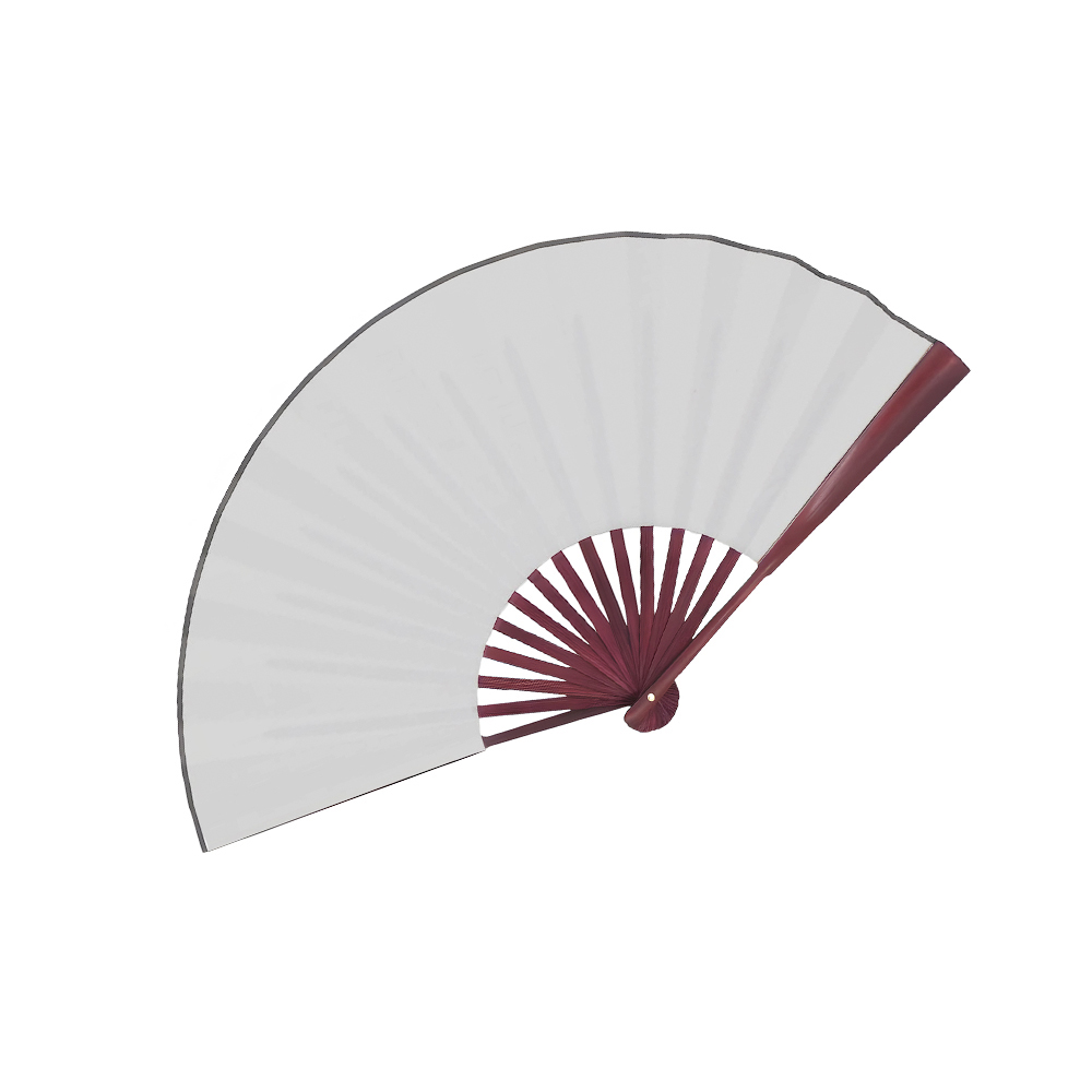 Traditional Bamboo Hand Fan - Premium Silky Fabric. HF3070