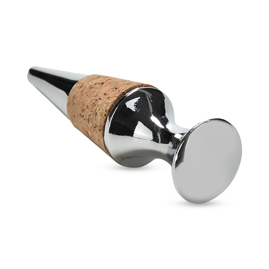 Vino Chrome Plated Wine Bottle Stopper. WS8277