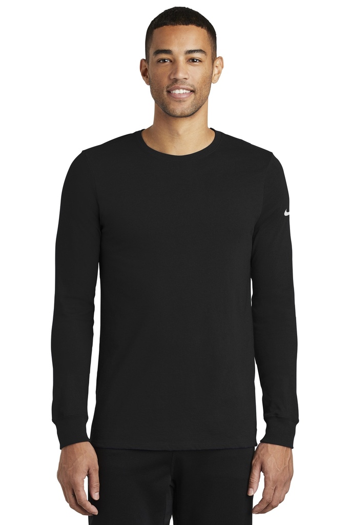 Nike Dri-FIT Cotton/Poly Long Sleeve Tee. NKBQ5230