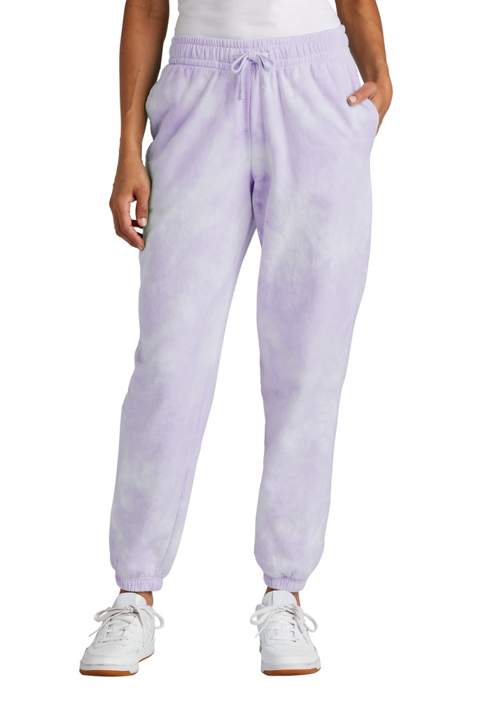 Port & Company Ladies Beach Wash Cloud Tie-Dye Sweatpant LPC140P