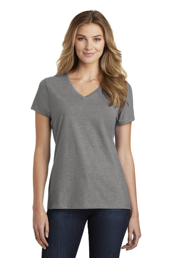 Port & Company Ladies Fan Favorite Blend V-Neck Tee. LPC455V