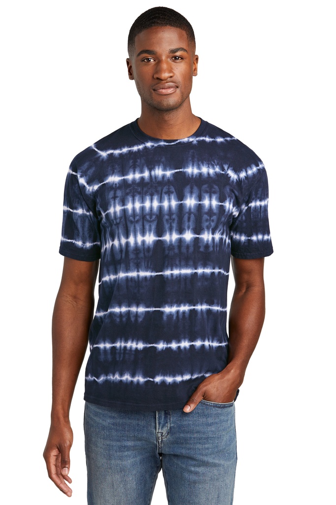 Port & Company Allover Stripe Tie-Dye Tee PC142