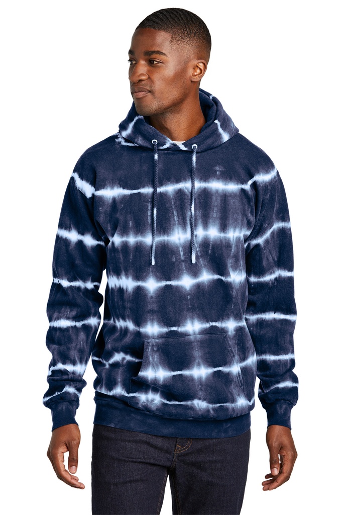 Port & Company Allover Stripe Tie-Dye Fleece PC143