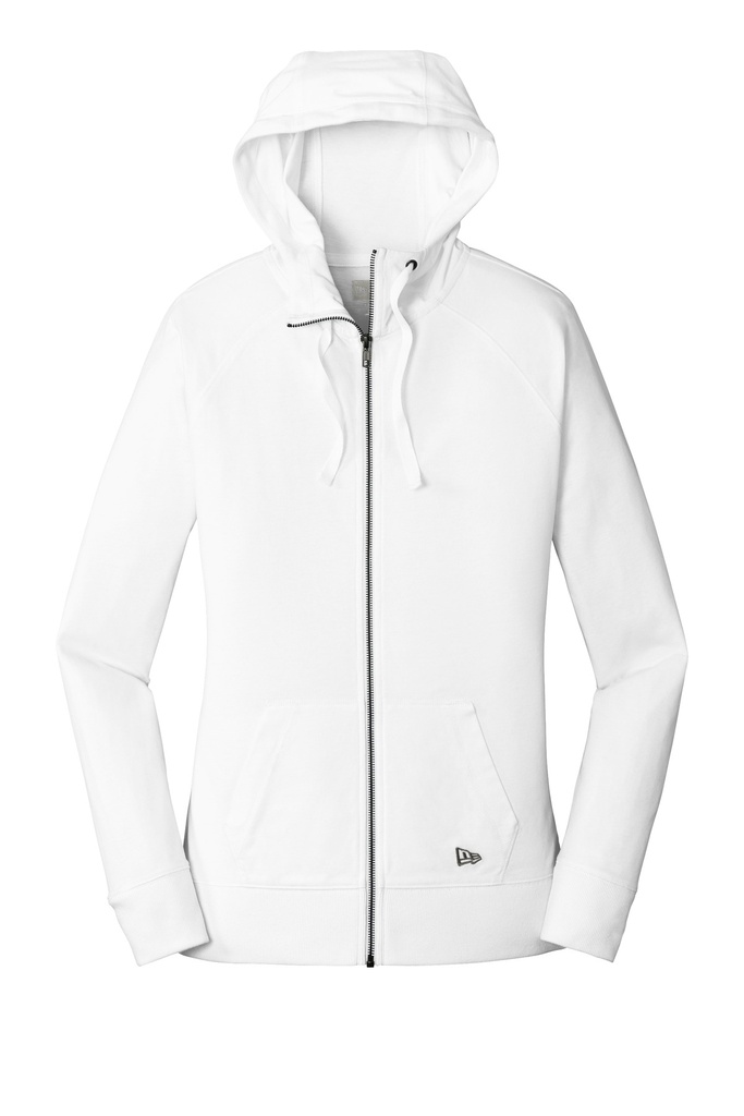 New Era Ladies Sueded Cotton Blend Full-Zip Hoodie. LNEA122