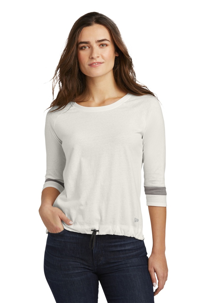 New Era Ladies Tri-Blend 3/4-Sleeve Tee LNEA136